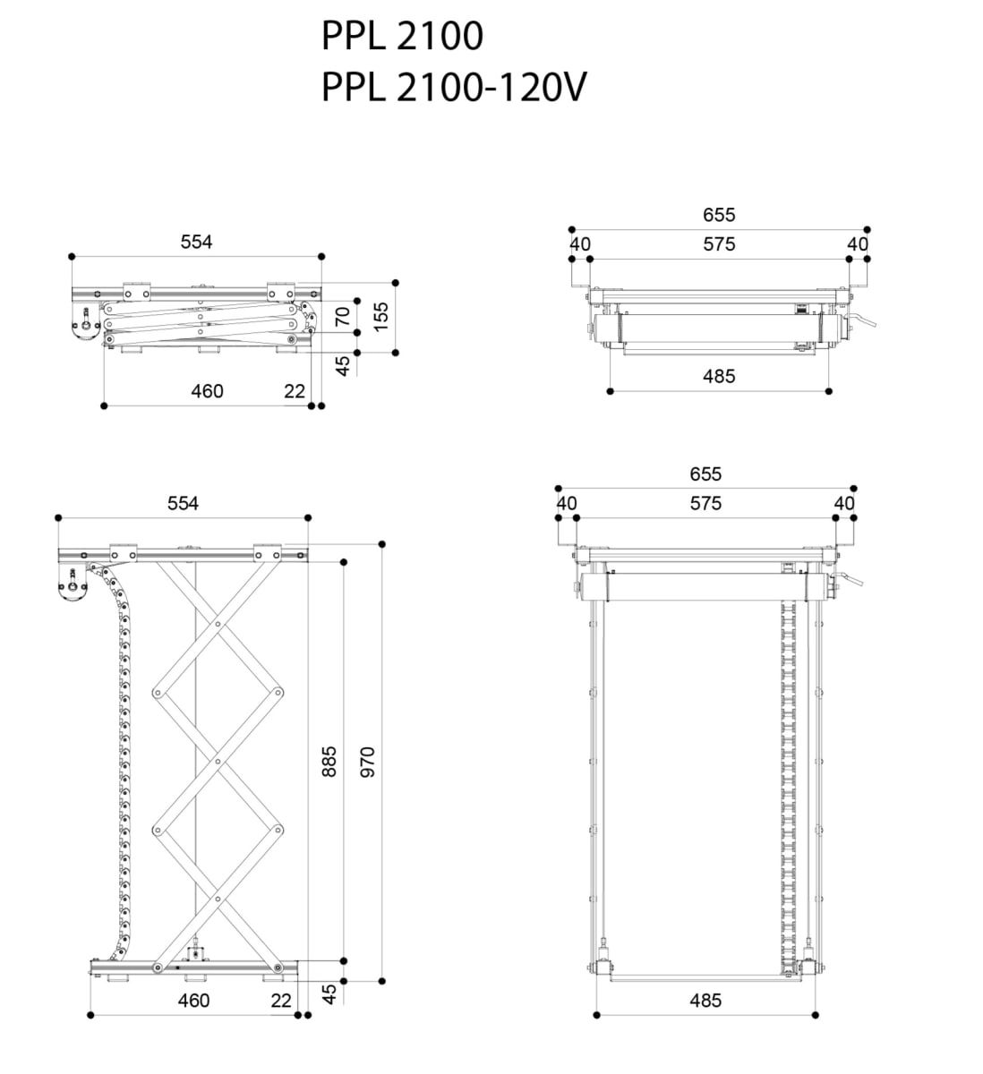 Лифт для проектора Vogel's PPL  2100