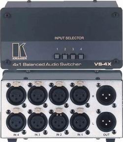 Купить Видео-аудио коммутаторы KRAMER VS-4X: цены, характеристики, фото в каталоге VEGA AV