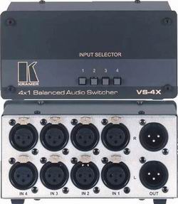 Купить Видео-аудио коммутаторы KRAMER VS-4X: цены, характеристики, фото в каталоге VEGA AV