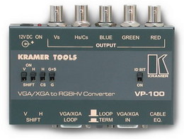 Купить Преобразователи типов сигналов KRAMER VP-100: цены, характеристики, фото в каталоге VEGA AV