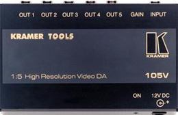 Купить Усилители-распределители KRAMER 105V: цены, характеристики, фото в каталоге VEGA AV