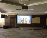 Кинозал на 300 мест с 7-ми метровым экраном в пансионате Волоколамского района (компания MS-MAX)