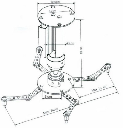 Купить Крепления, кронштейны и крепежи для проекторов MW Prestige 75-130 см: цены, характеристики, фото в каталоге VEGA AV