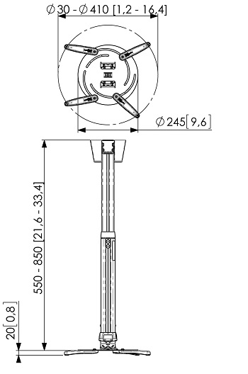 Кабель каналы Vogel's PPC2555