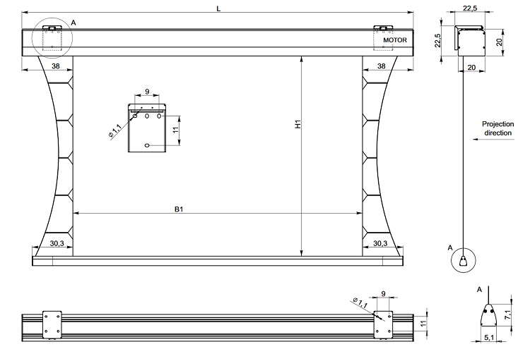 Размеры Jumbo Pro  Tension